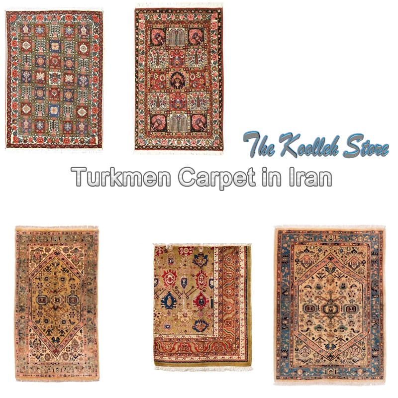 Turkmen Carpet in Iran,Turkmen Carpet,Turkmen Carpet, Chemical Colors, Pomegranate Skin, Dynamic Wood, Craftsmanship, Women's Income, Original and Traditional Art