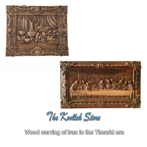 Wood carving of Iran in the Timurid era , carving, wood carving, traditional arts, Timurid era