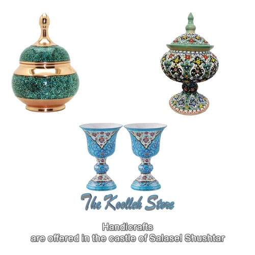Handicrafts are offered in the castle of Salasel Shushtar , Handicrafts, Traditional arts, Traditional Iranian handicrafts, Iranian handicrafts, Handicrafts in Shushtar castle
