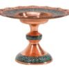 Persian Turquoise Handicraft Copper dish Model 137,Turquoise handicrafts,Turquoise handicraft,buy Turquoise,purchase Turquoise,Turquoise seller