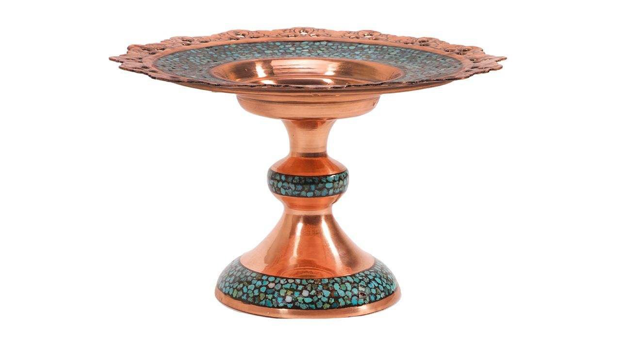 Persian Turquoise Handicraft Copper dish Model 137,Turquoise handicrafts,Turquoise handicraft,buy Turquoise,purchase Turquoise,Turquoise seller