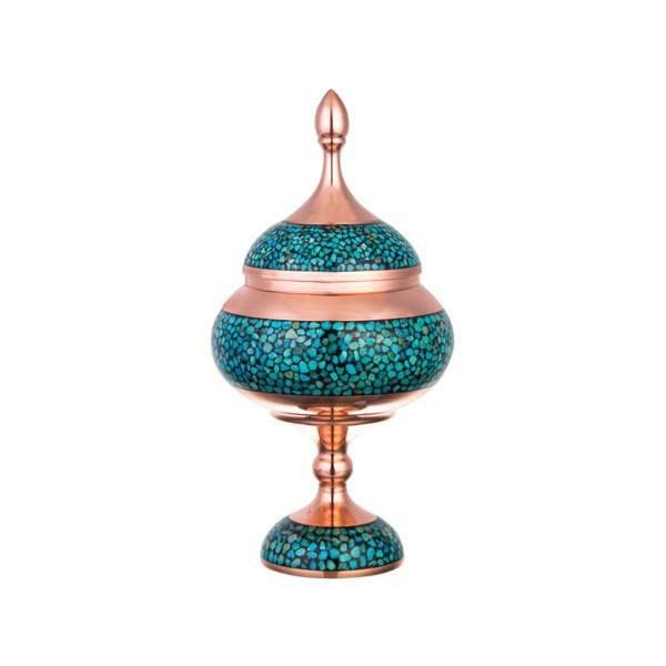 Iranian Turquoise Handicraft Copper Container Small Size,Turquoise stone,Turquoise handicrafts,Turquoise handicraft