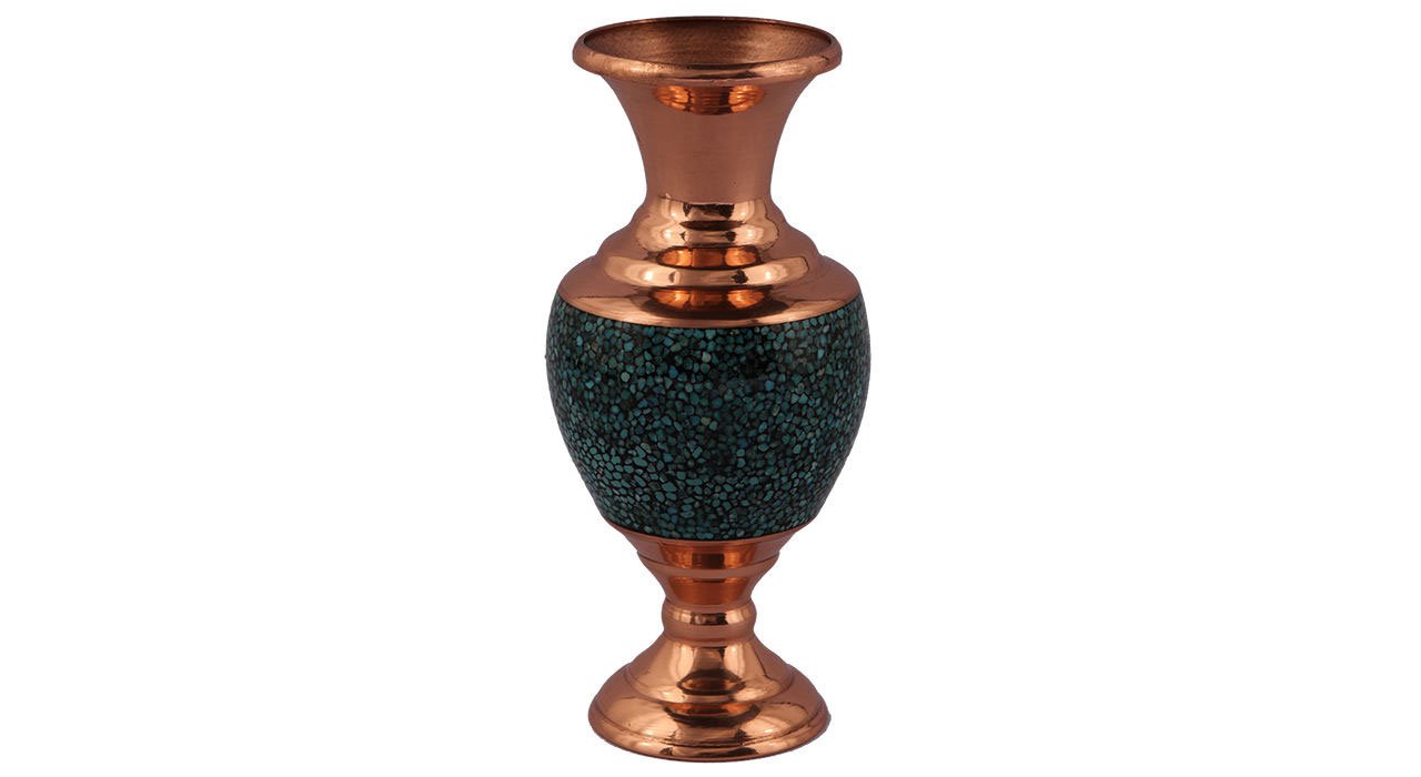 Iranian Turquoise Handicraft Copper Pot Model 40,Turquoise hand,Turquoise blue stone,Turquoise souvenir
