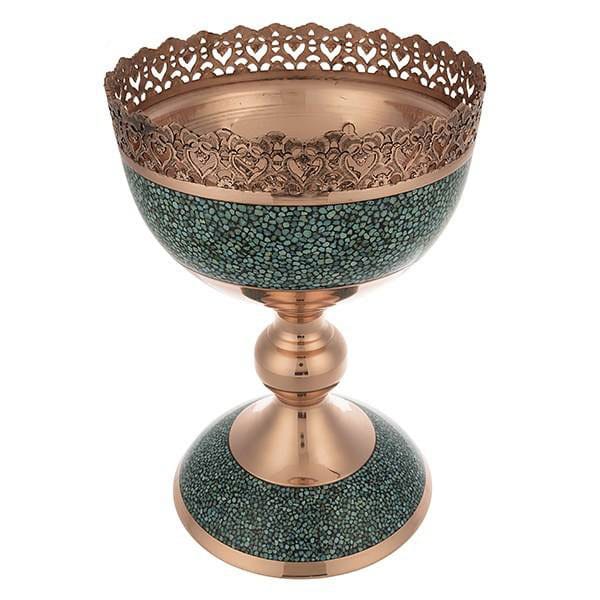 Persian Turquoise Handicraft Copper Bowl 30 CM Height,purchase Turquoise,Turquoise seller,Turquoise supplier