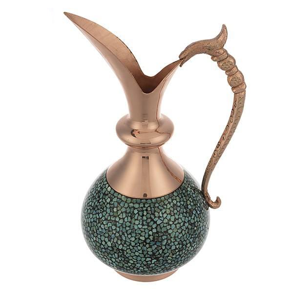 Iranian Turquoise Handicraft Copper Jug 22 CM Height,Turquoise exporter,Turquoise iran,Turquoise persian