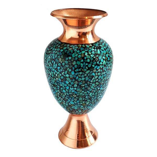 Iranian Turquoise Handicraft Copper Pot Model 7166,Turquoise importer,Turquoise exporter,Turquoise iran