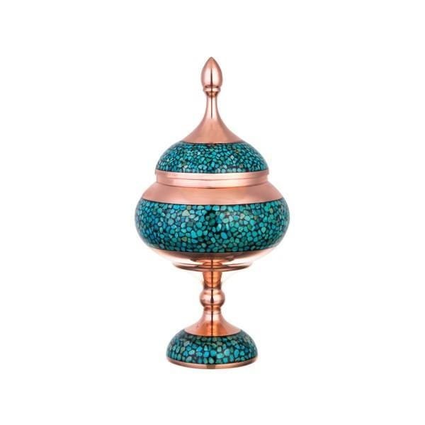 Persian Turquoise Handicraft Copper Container 25 CM Height,neyshaboor Turquoise,Turquoise cost,Turquoise handcrafts