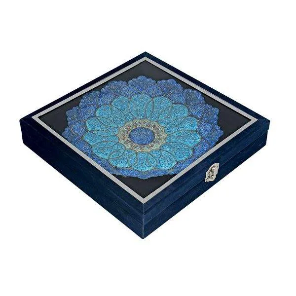 Persian Enamel Handicraft Dish Eslimi Model Code 2,persian enamel shop,art dishes,art plates