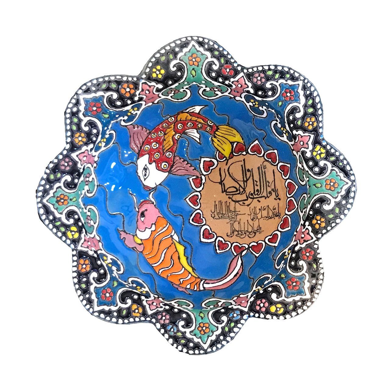 Iranian Enamel Handicraft Bowl Mahi Design,porcelain enamel price,porcelain enamel shop,enamel dishes