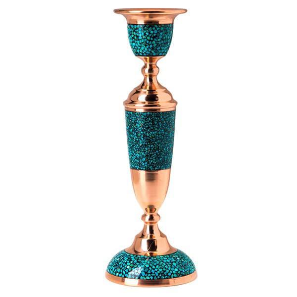 Persian Turquoise Handicraft Copper Candlestick 24 CM Height,Turquoise plate,Turquoise miror,Turquoise decoration,Turquoise