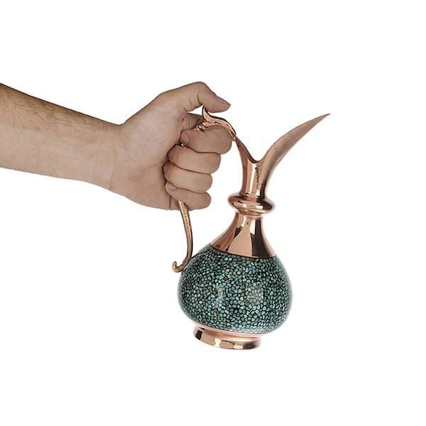 Iranian Turquoise Handicraft Copper Jug 22 CM Height,Turquoise exporter,Turquoise iran,Turquoise persian