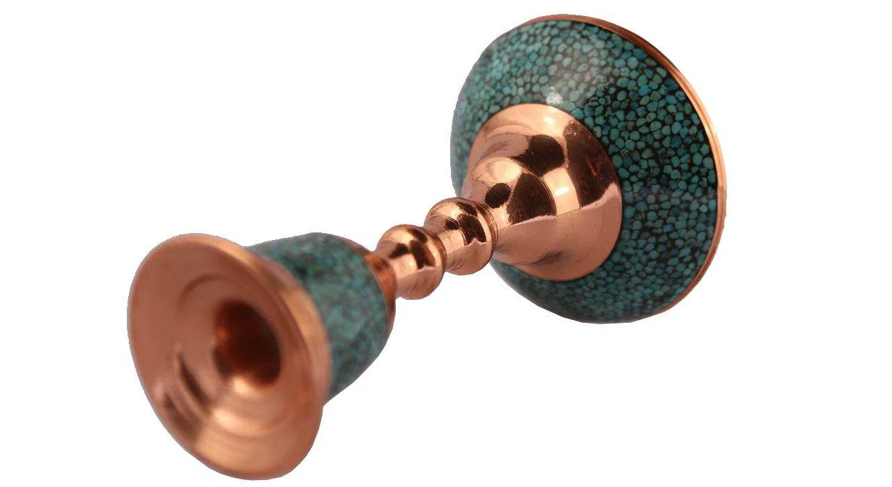Persian Turquoise Handicraft Copper Candlestick Model 41,Turquoise stone,Turquoise handicrafts,Turquoise handicraft,buy Turquoise