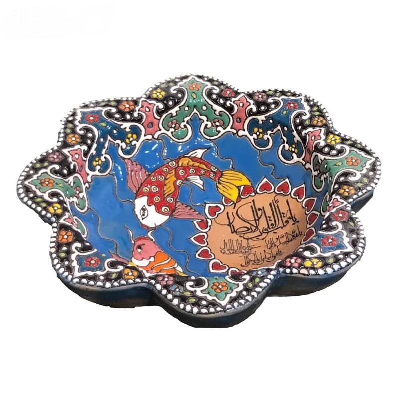 Iranian Enamel Handicraft Bowl Mahi Design,porcelain enamel price,porcelain enamel shop,enamel dishes