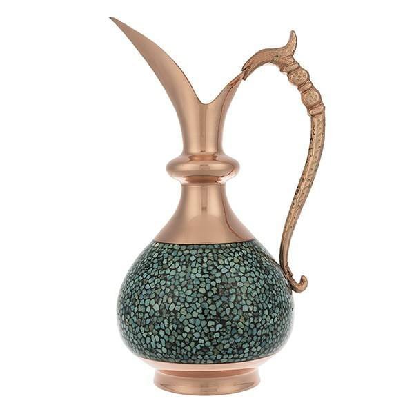 Iranian Turquoise Handicraft Copper Jug 22 CM Height,Turquoise exporter,Turquoise iran,Turquoise persian