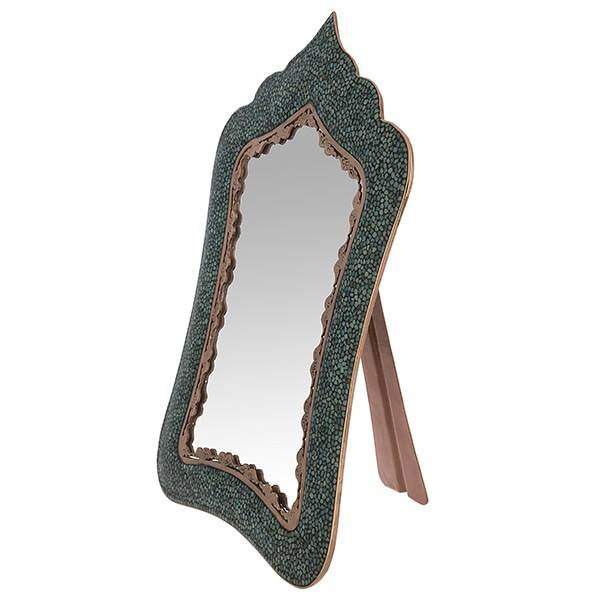 Iranian Turquoise Handicraft Copper Mirror 36 CM Height,Turquoise blue stone,Turquoise souvenir,Turquoise jar