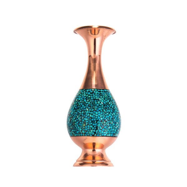 Iranian Turquoise Handicraft Copper Pot 20 CM Height Code 2,Turquoise neyshabor,Turquoise neyshaboor,Turquoise mashhad