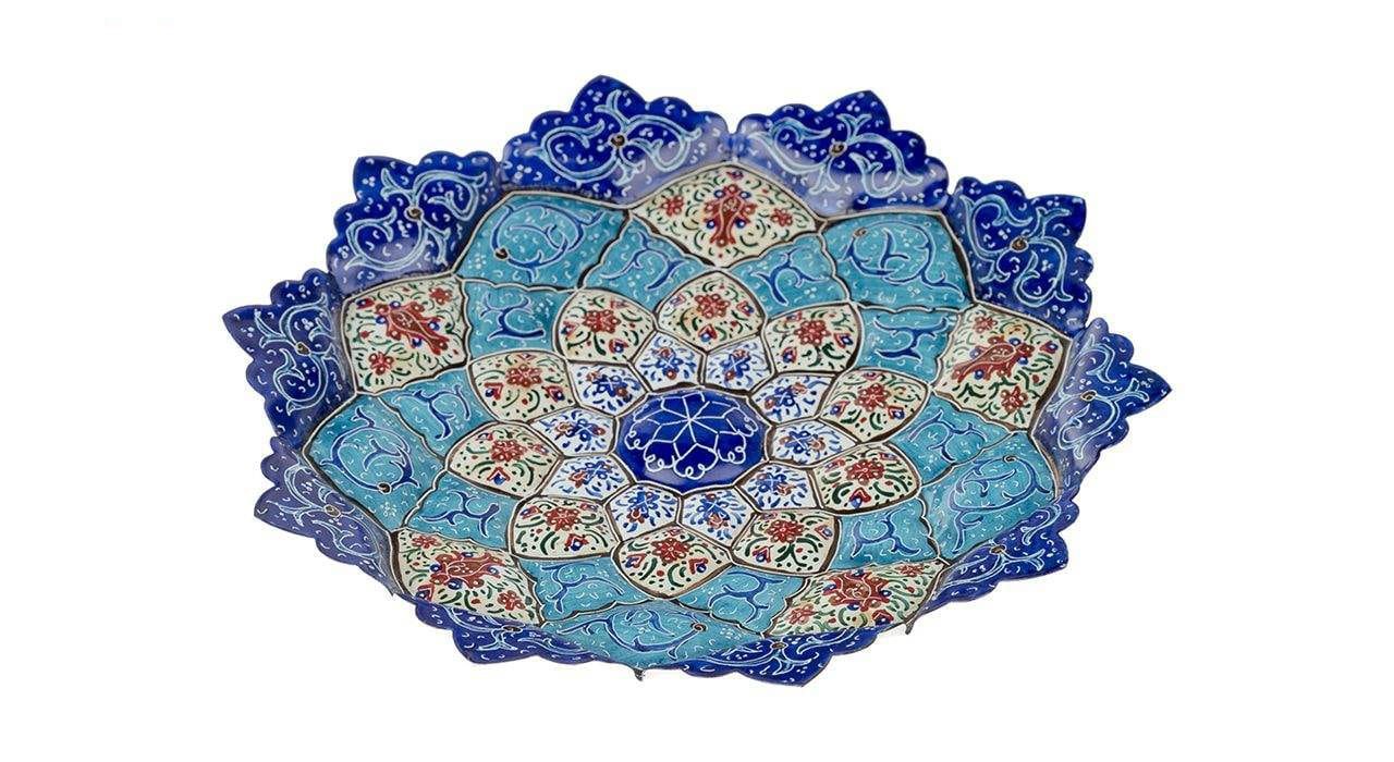 Persian Enamel Handicraft Dish Model 43,persian pots,enamel handicrafts,enamel,buy enamel pots