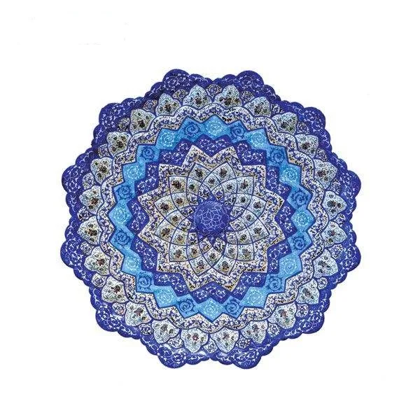 Persian Enamel Handicraft Dish Model Eslimi,enamel dishes,persian enamel,iranian enamel