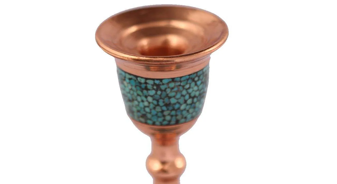 Persian Turquoise Handicraft Copper Candlestick Model 41,Turquoise stone,Turquoise handicrafts,Turquoise handicraft,buy Turquoise
