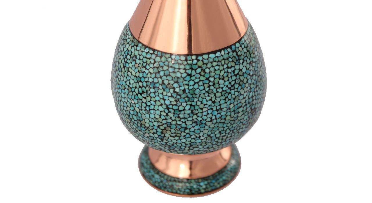 Persian Turquoise Handicraft Copper Pot Model 230,Turquoise iran,Turquoise persian,Turquoise neyshabor