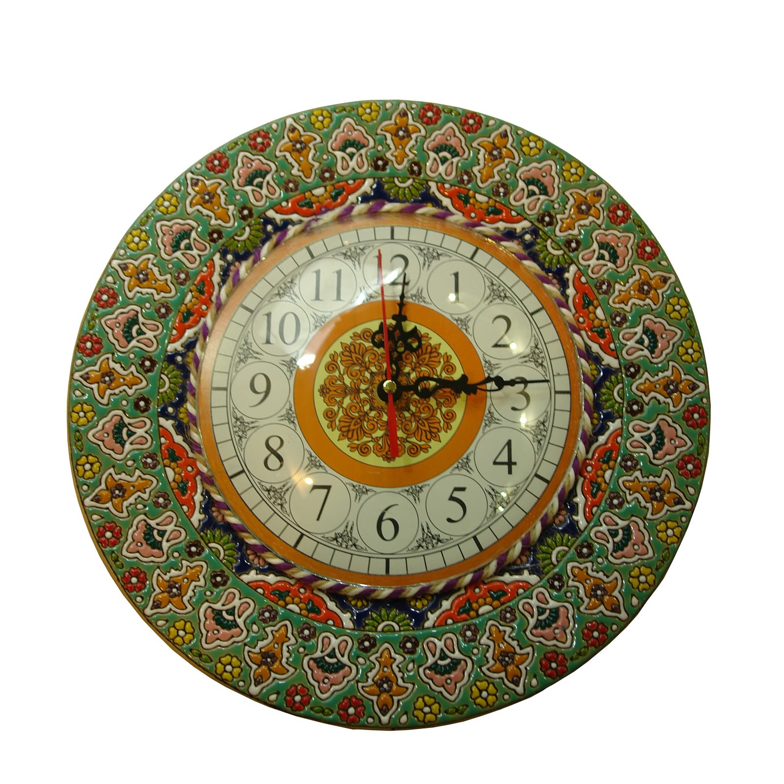 Iranian Enamel Handicraft Clock Bahar Design,porcelain enamel,porcelain enamel price,porcelain enamel shop,enamel dishes