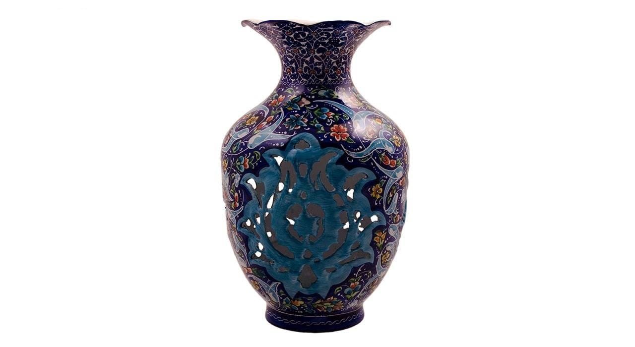 Persian Enamel Handicraft Pot 102-12-159 Design,art shop iran,buy handicrafts from iran,iran enamel,traditional art