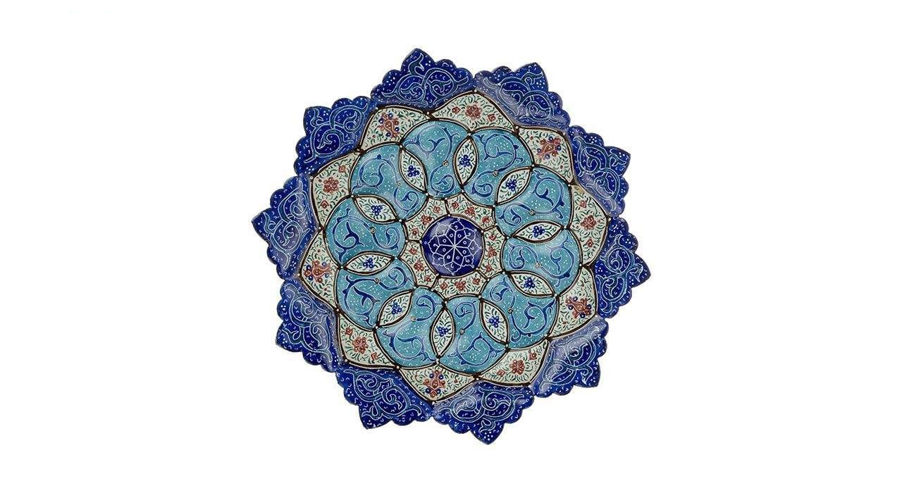 Persian Enamel Handicraft Dish Model 33,iranian enamel,iranian souvenir,iranian handicrafts,persian handicrafts,iranian enamel shop
