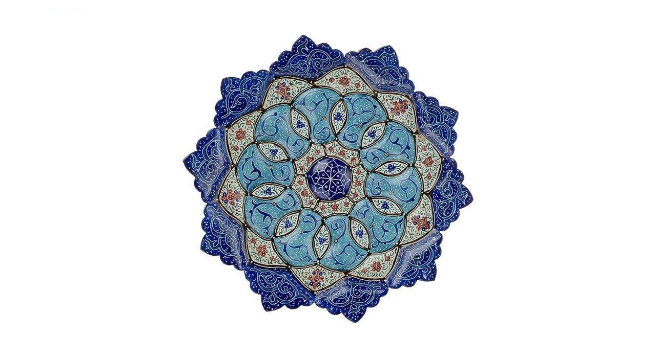 Persian Enamel Handicraft Dish Model 33,iranian enamel,iranian souvenir,iranian handicrafts,persian handicrafts,iranian enamel shop