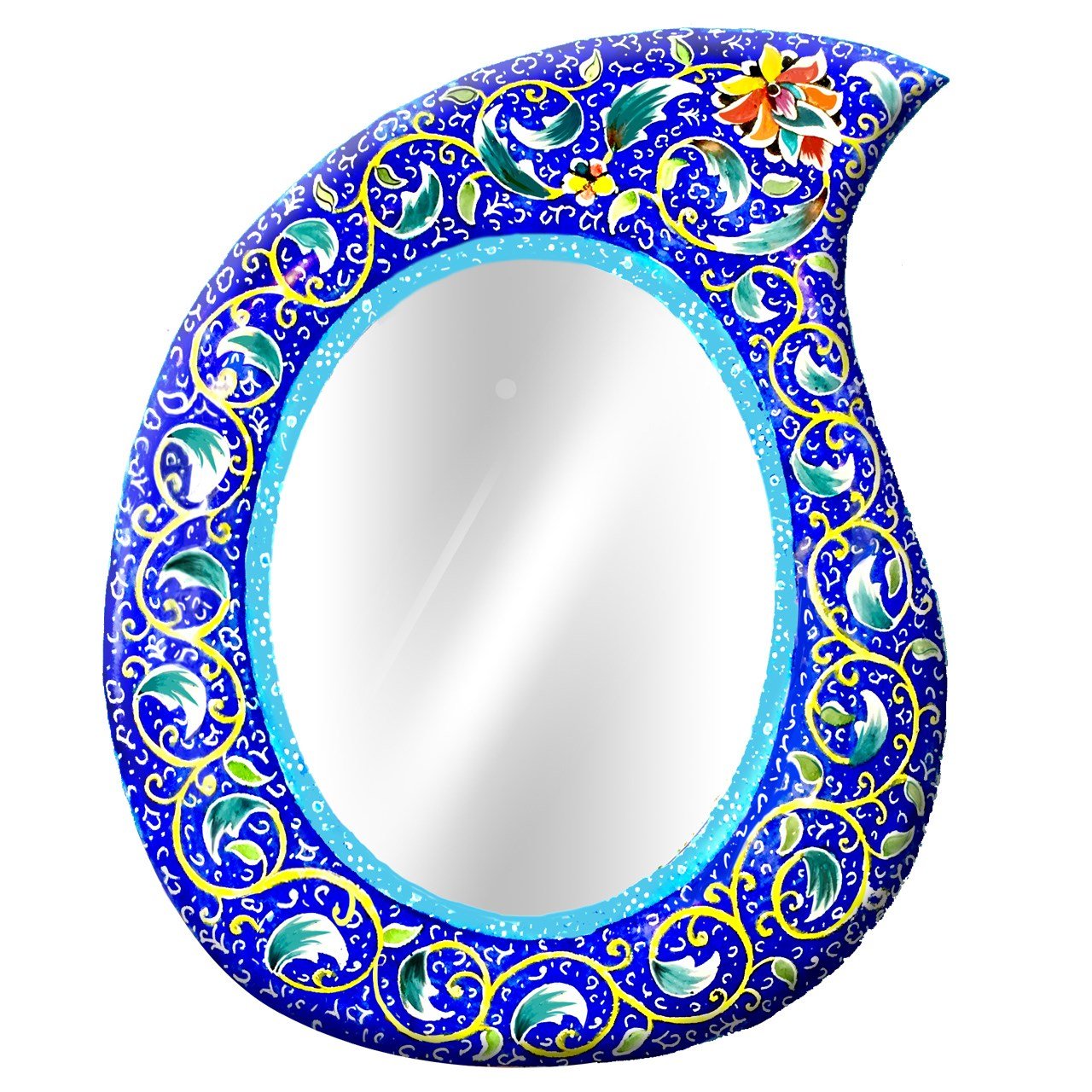 Persian Enamel Handicraft Mirror Frame Diba 4 Design,enamel of plate,persian enamel shop,art dishes,art plates