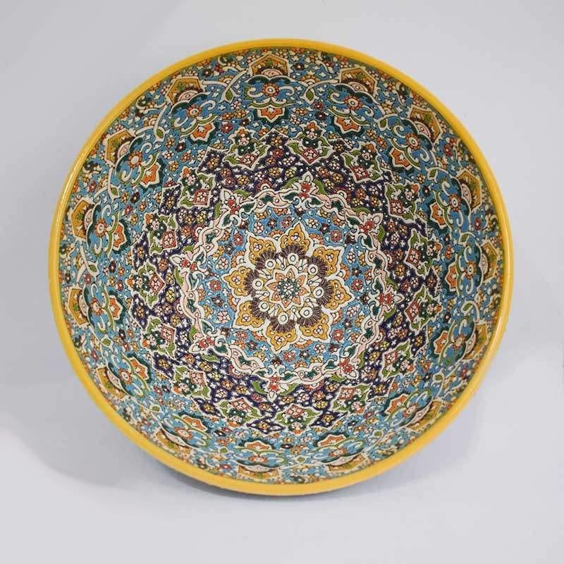 Iranian Enamel Handicraft Bowl Aseman Design,persian art shop,art shop iran,buy handicrafts from iran