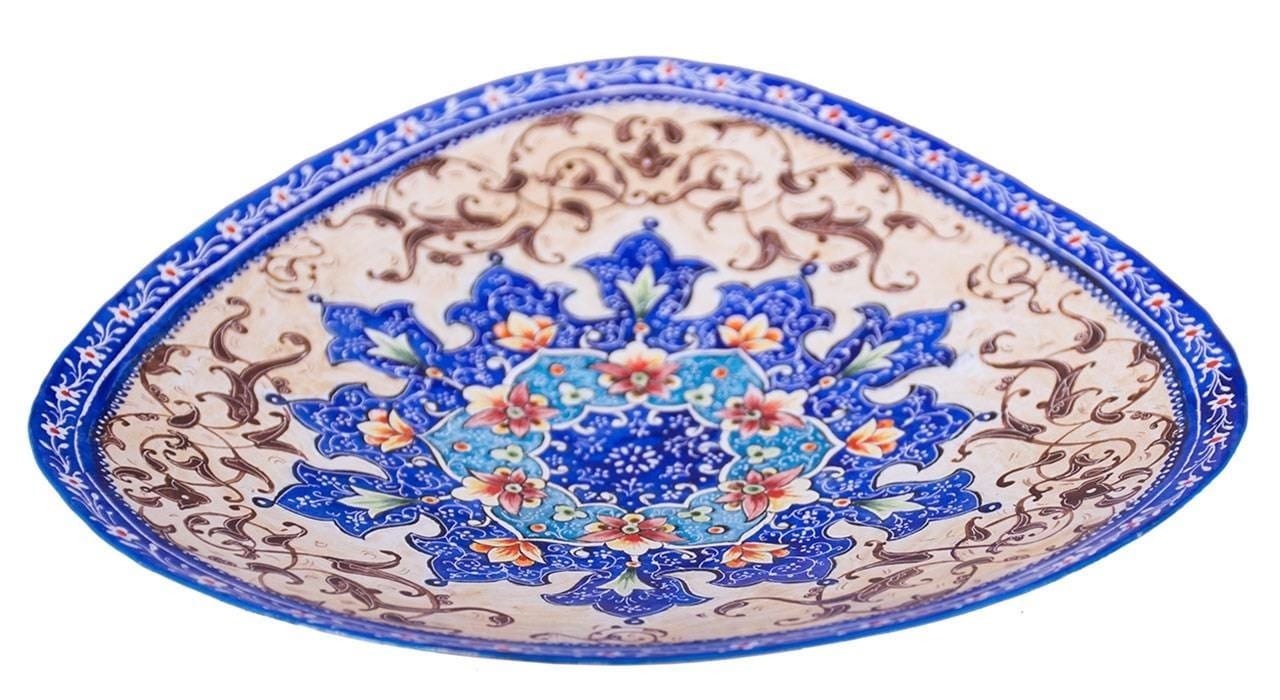 Enamel Handicraft Copper Dish Toranj 1 Design,handicrafts dishes,dish handicraft,handicraft pots,handicrafts plates, hantverk disk, skål hantverk, hantverk krukor, hantverk tallrikar