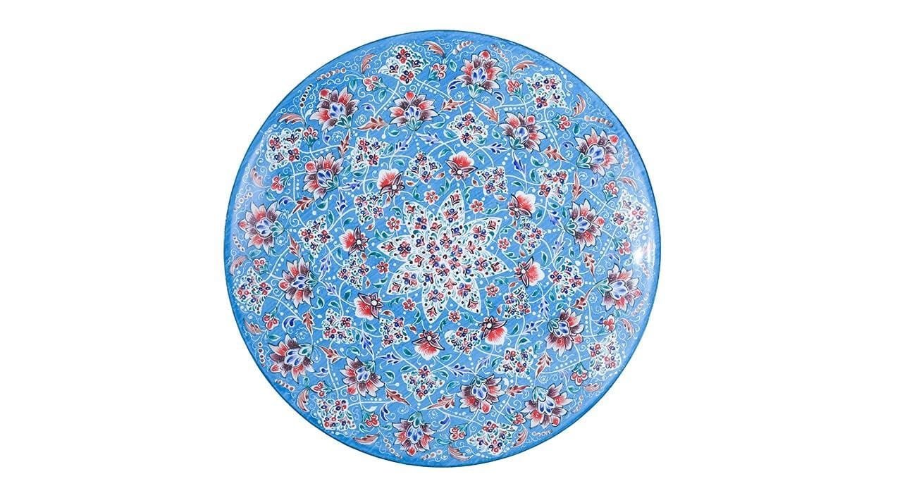 Persian Enamel Handicraft Dish Pardis Abi Design,buy handicrafts from iran,iran enamel,traditional art