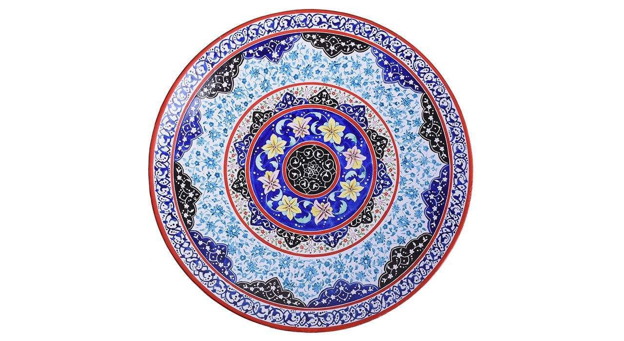 Persian Enamel Handicraft Copper Dish Narges Shab Design,buy handicrafts from iran,iran enamel,traditional art