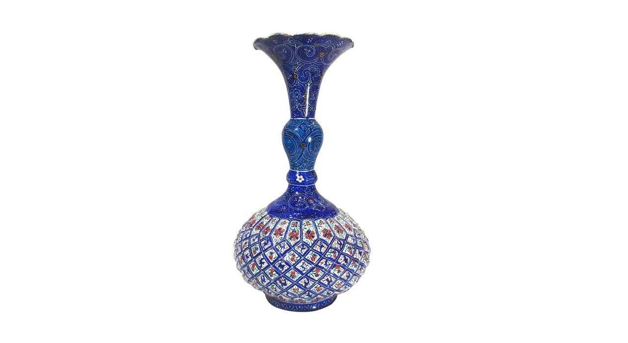 Persian Enamel Handicraft Pot 22 CM Height,enamel dishes,persian enamel,iranian enamel,iranian souvenir