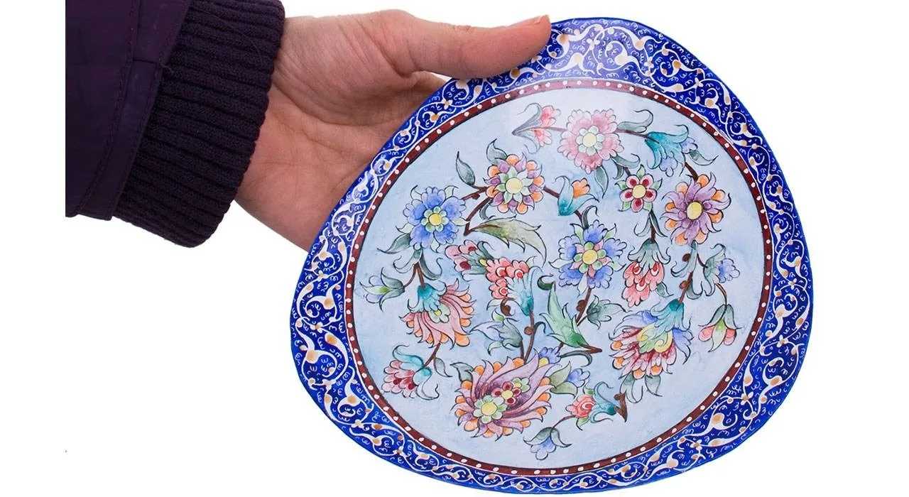 Enamel Handicraft Copper Dish Khataee Design,buy enamel plate,buy enamels, acquista smalto, acquista smalti