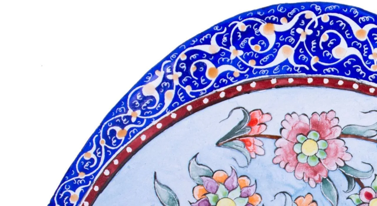 Enamel Handicraft Copper Dish Khataee Design,buy enamel plate,buy enamels, acquista smalto, acquista smalti