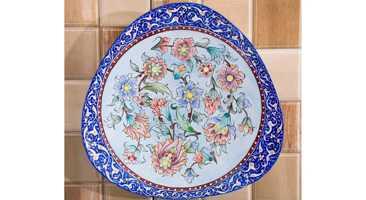Enamel Handicraft Copper Dish Khataee Design,buy enamel plate,buy enamels, acquista smalto, acquista smalti