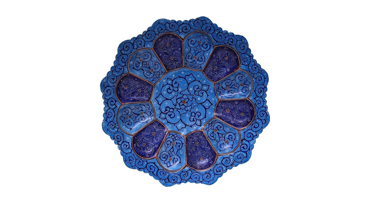 Emaille Handwerk Kupfer Collection Dish And Bowl Modell 10057-5, kaufen Emaille Teller, kaufen Emaille, kaufen blaue Emaille