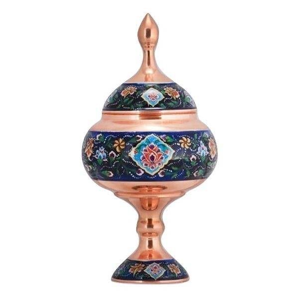 Enamel Handicraft Copper Container 22 CM Height,buy decoration pots,buy handmade dishes,buy handmade dish