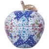 Enamel Handicraft Copper Container Apple Design,enamel shop,chinesse enamels,enamels prices