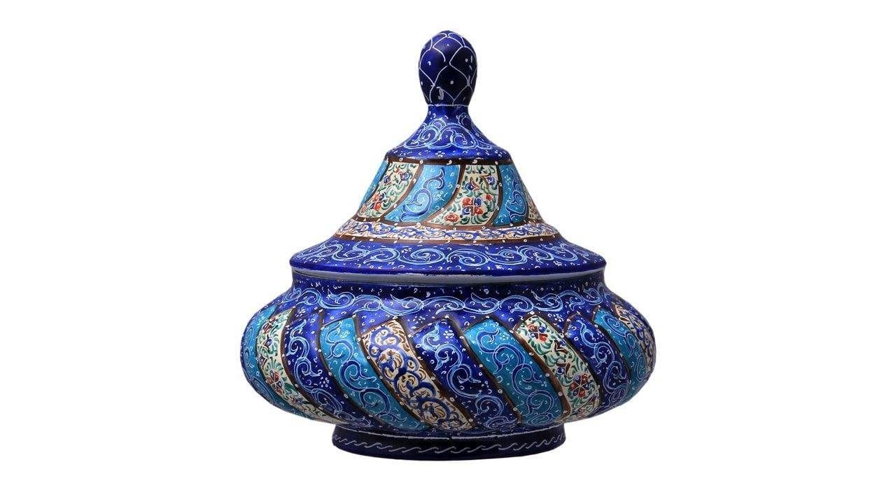 Enamel Handicraft Copper Container Model 10128-10,enamel price,handmade enamel shop, हस्तशिल्प व्यंजन, पकवान हस्तकला