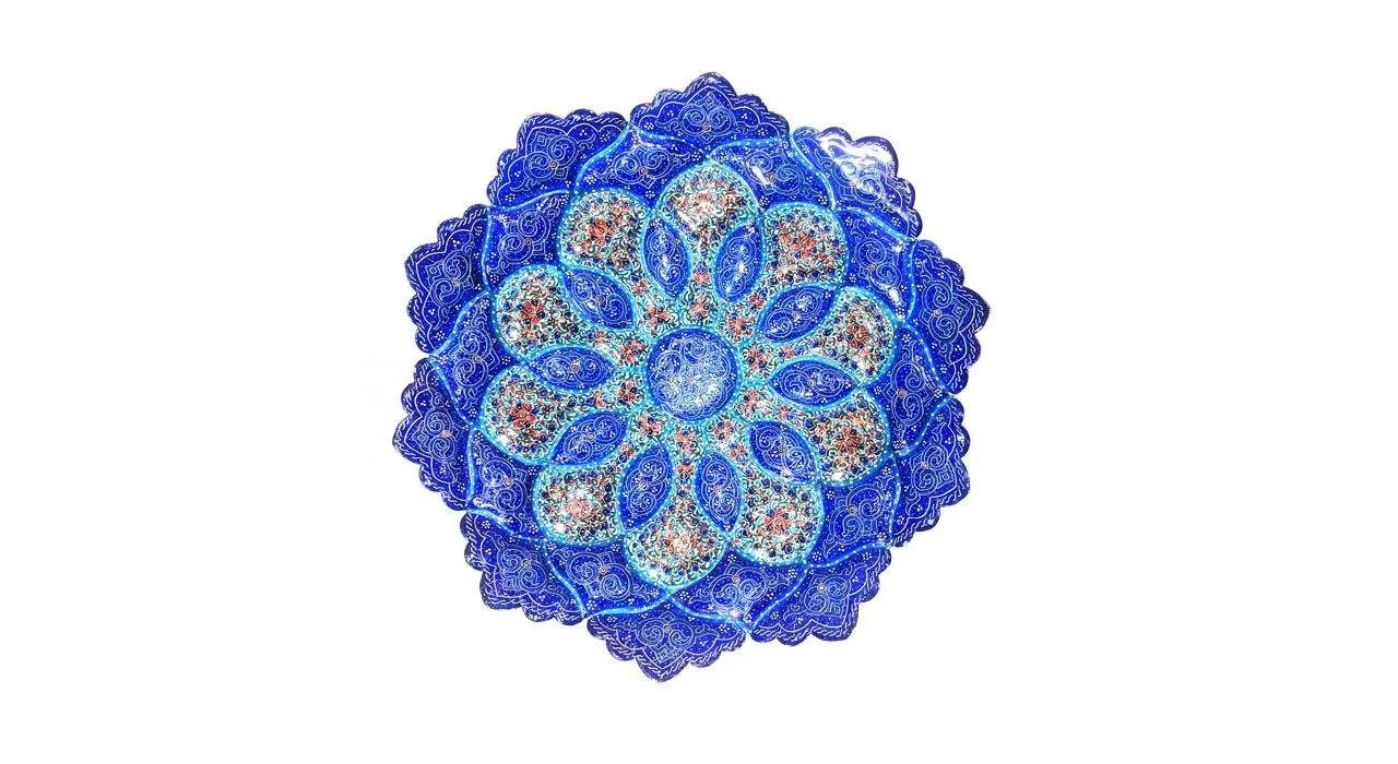 Enamel Handicraft Copper Dish Gol Design,handmade plate,handmade pots,handmade jars,handmade enamel