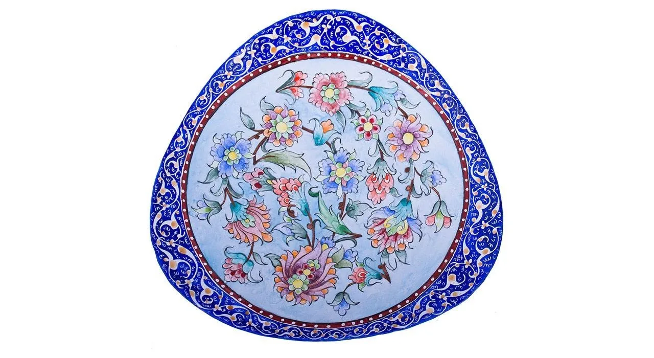 Enamel Handicraft Copper Dish Khataee Design,buy enamel plate,buy enamels, acquista smalto, acquista smalti