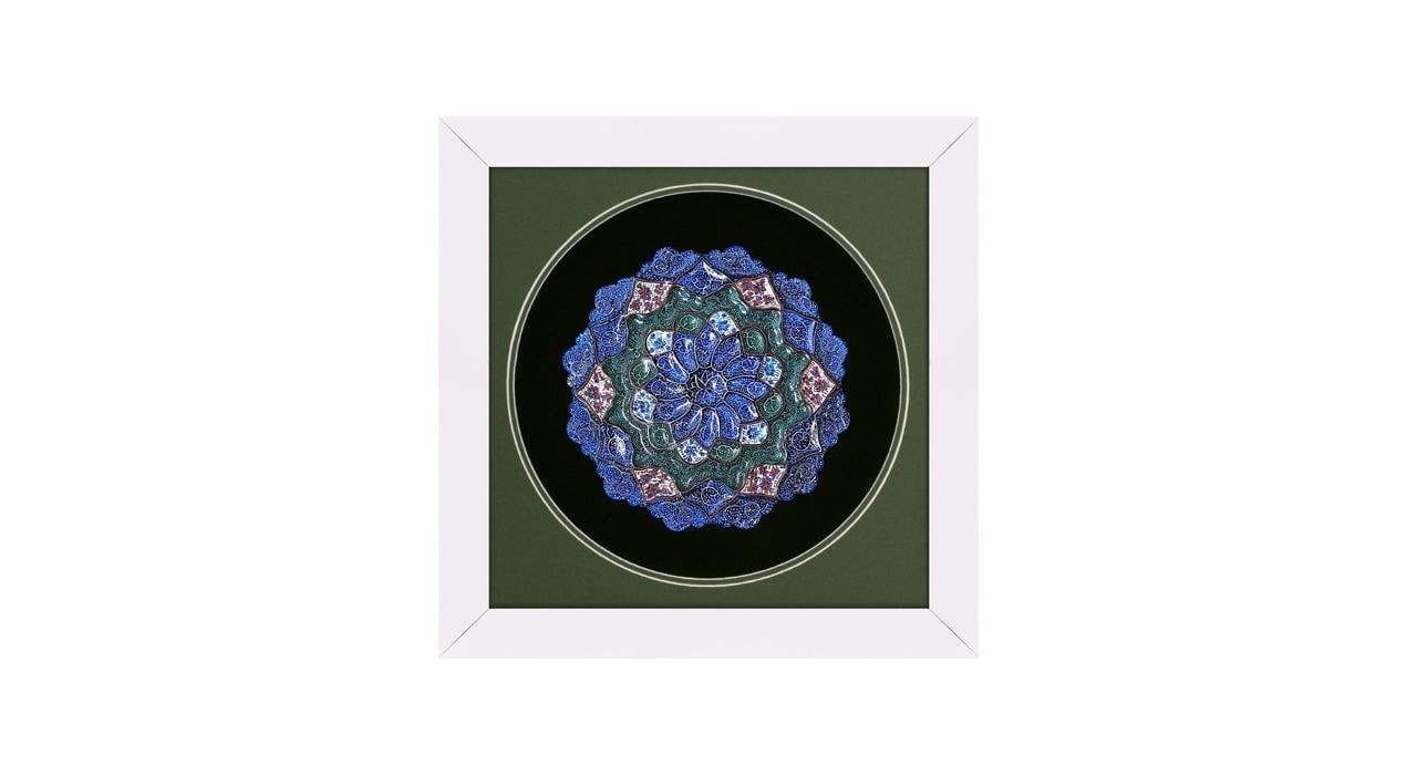 Enamel Handicraft Copper Frame of Dish Model MPF-Ahura-1013,price of enamel plate,prices of enamel jar,prices of enamel pot, तामचीनी प्लेट की कीमत, तामचीनी जार की कीमतें, तामचीनी पॉट की कीमतें