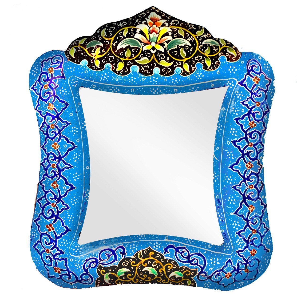Enamel Handicraft Copper Frame of Mirror Diba 7 Design, नीले तामचीनी, हस्तशिल्प, हस्तशिल्प व्यंजन, पकवान हस्तकला,blue enamel,handicrafts,handicrafts dishes,dish handicraft
