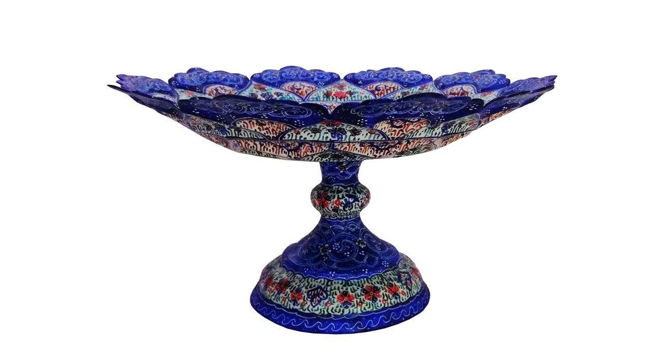 Iranian Enamel Handicraft Dish And Bowl Model MRK7,iranian handicrafts,persian handicrafts,iranian enamel shop