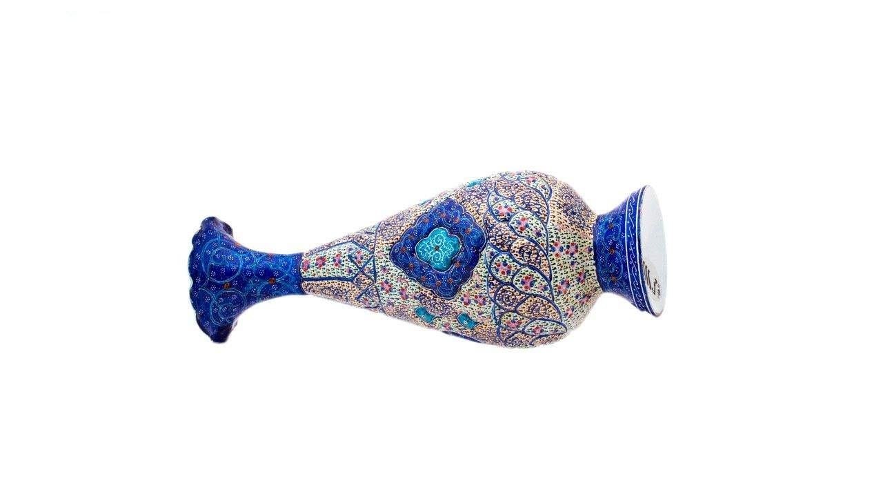 Iranian Enamel Handicraft Pot Model 102-12-194,persian enamel,iranian enamel,iranian souvenir,iranian handicrafts