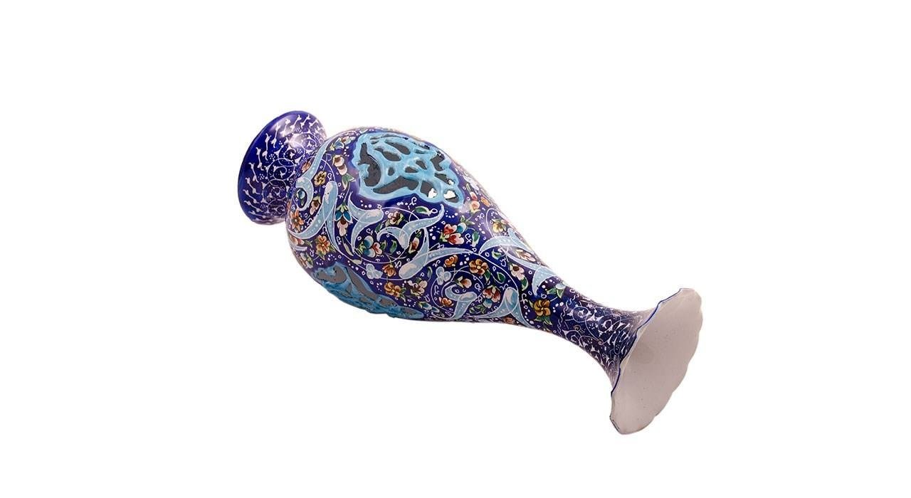 Iranian Enamel Handicraft Pot Sarahi 102-12-137 Design,persian traditonal art,iranian traditional art,shopping iranian handicrafts