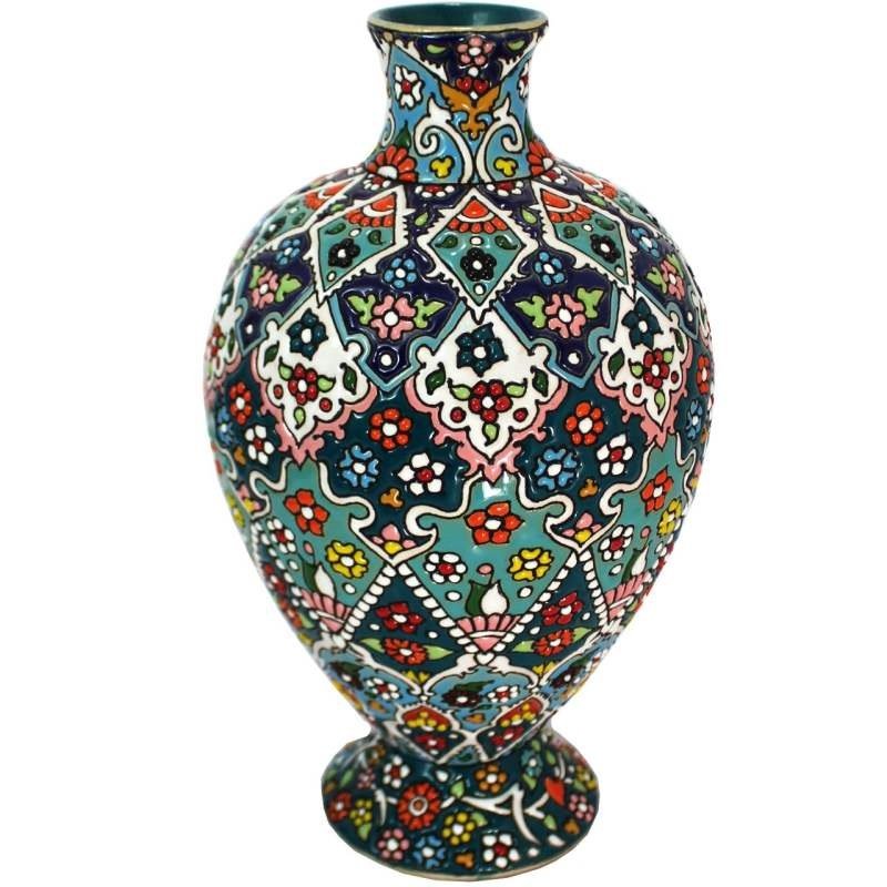 Iranian Enamel Handicraft Pottery Pot Model 17-03,porcelain enamel shop,enamel dishes,persian enamel,iranian enamel
