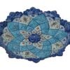 Persian Enamel Handicraft Dish Model 26,shopping iranian handicrafts,persian enamel,blue enamel,dish enamel,enamel plate